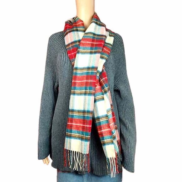 SOFTER THAN CASMEREplaid winter scarf - Picture 1 of 3